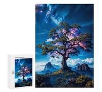 Jigsaw Puzzles for Adults 300 PCS Tree Nebula Adult Puzzles Brain Teaser Game Presents for Women Gifts for Friends And Family 300 PCS