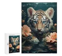 Jigsaw Puzzles for Adults 300 PCS Underwater Tiger Blossom Puzzle for Adults Relax Games Difficult Hard Gifts for Friends And Family 300 PCS