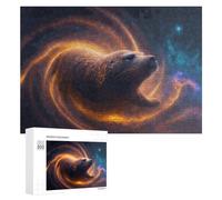 Jigsaw Puzzles for Adults 300 PCS Whale in Cosmic Swirl Jigsaw Relaxing Games Analysis And Logic Unique Birthday And Xmas Gifts 300 PCS