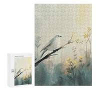Jigsaw Puzzles for Adults 300 PCS White Bird on Branch Digital Painting Adult Jigsaw Puzzle Relax Games Wall Decoration Gifts for Friends And Family 300 PCS