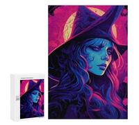 Jigsaw Puzzles for Adults 300 PCS Witch's Enchanted Night Jigsaw Relaxing Games Analysis And Logic Unique Birthday And Xmas Gifts 300 PCS