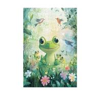 Jigsaw Puzzles for Adults 300 Piece Bird Large Puzzle Frog, Difficult Challenging Family Games for The Whole for Women, Wooden Jigsaws with Gift Box Packaging, Gifts for Men, Room Decor 38x26cm D-980