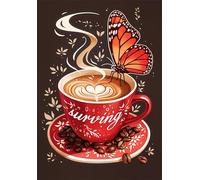 Jigsaw Puzzles for Adults 300 Piece Coffee Beans Butterfly, Jigsaws 300 pieces for adults Family Activity, Challenging puzzles Games, Colourful, Beautiful Decoration Puzzle