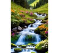 Jigsaw Puzzles for Adults 300 piece,Fields Rivers puzzles for adults,Classic Educational Games DIY Handwork Puzzle for Home Decor Gift