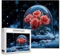 Jigsaw Puzzles for Adults 300 Piece flower Difficult Impossible Puzzle Educational Games Improve Memory Stress Reliever with Poster Included Compact Box the any Occasion or Holiday B-3