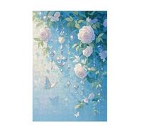 Jigsaw Puzzles for Adults 300 Piece Flower Large Puzzle Dream, Difficult Challenging Family Games for The Whole for Women, Wooden Jigsaws with Gift Box Packaging, Home Room Decor 38x26cm D-792