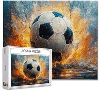 Jigsaw Puzzles for Adults 300 Piece football Difficult Impossible Puzzle Educational Games Improve Memory Stress Reliever with Poster Included Compact Box the any Occasion or Holiday T-8