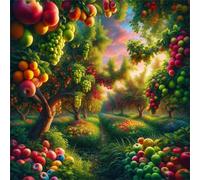 Jigsaw Puzzles for Adults 300 piece Fruit Trees, 300 Piece Difficult jigsaw puzzles for adults, Challenging Jigsaws 300 pieces, Puzzle Game for The Whole for Women, Gifts for Men 35x35cm