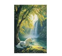 Jigsaw Puzzles for Adults 300 Piece Horse Large Puzzle Nature, Difficult Challenging Family Games for The Whole for Women, Wooden Jigsaws with Gift Box Packaging, Home Room Decor 38x26cm D-1163