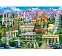 Jigsaw Puzzles for Adults 300 Piece jigsaw puzzles for Adult Educational Game Challenge Toy 300 Pieces Puzzle Challenging Games for The Whole for adults,Famous Cities Architecture puzzle Gifts