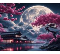 Jigsaw Puzzles for Adults 300 Piece jigsaw puzzles for Adult Educational Game Challenge Toy 300 Pieces Puzzle Challenging Games for The Whole for adults,Japanese Palace Scenery puzzle Gifts