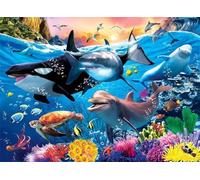 Jigsaw Puzzles for Adults 300 Piece jigsaw puzzles for Adult Educational Game Challenge Toy 300 Pieces Puzzle Challenging Games for The Whole for adults,Tropical Marine Animals puzzle Gifts