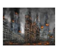 Jigsaw Puzzles for Adults 300 Piece jigsaw puzzles for Adult Educational Game Challenge Toy 300 Pieces Puzzle Challenging Games for The Whole for adults,Urban Disaster Landscapes puzzle Gifts
