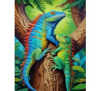 Jigsaw Puzzles for Adults 300 piece,Jungle Lizards puzzles for adults,Classic Educational Games DIY Handwork Puzzle for Home Decor Gift