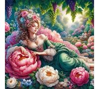 Jigsaw Puzzles for Adults 300 piece Lady Garden, 300 Piece Difficult jigsaw puzzles for adults, Challenging Jigsaws 300 pieces, Puzzle Game for The Whole for Women, Gifts for Men 35x35cm