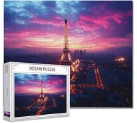 Jigsaw Puzzles for Adults 300 Piece Paris Difficult Impossible Puzzle Educational Games Improve Memory Stress Reliever with Poster Included Compact Box the any Occasion or Holiday R-5