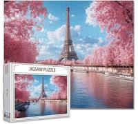 Jigsaw Puzzles for Adults 300 Piece Paris Difficult Impossible Puzzle Educational Games Improve Memory Stress Reliever with Poster Included Compact Box the any Occasion or Holiday O-0