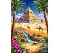 Jigsaw Puzzles for Adults 300 piece,Pyramid River Camel puzzles for adults,Classic Educational Games DIY Handwork Puzzle for Home Decor Gift
