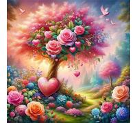 Jigsaw Puzzles for Adults 300 piece Rose Bush, 300 Piece Difficult jigsaw puzzles for adults, Challenging Jigsaws 300 pieces, Puzzle Game for The Whole for Women, Gifts for Men 35x35cm