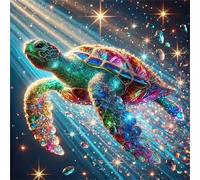 Jigsaw Puzzles for Adults 300 piece Shining Turtle, 300 Piece Difficult jigsaw puzzles for adults, Challenging Jigsaws 300 pieces, Puzzle Game for The Whole for Women, Gifts for Men 35x35cm
