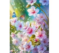 Jigsaw Puzzles for Adults 300 Piece Sunlight Butterflies Flowers, Jigsaws 300 pieces for adults Family Activity, Challenging puzzles Games, Colourful, Beautiful Decoration Puzzle