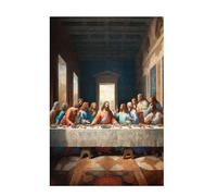 Jigsaw Puzzles for Adults 300 Piece The Last Supper Large Puzzle Man, Difficult Challenging Family Games for The Whole for Women, Wooden Jigsaws with Gift Box Packaging, Room Decor 38x26cm D-1752