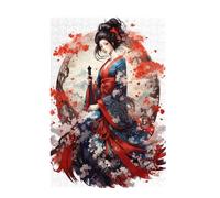 Jigsaw Puzzles for Adults 300 Piece Woman Large Puzzle Japan, Difficult Challenging Family Games for The Whole for Women, Wooden Jigsaws with Gift Box Packaging, Home Room Decor 38x26cm D-1266
