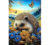 Jigsaw Puzzles for Adults 300 pieces,Flower Hedgehog Butterfly puzzles for adults,Classic Educational Games DIY Handwork Puzzle for Home Decor Gift