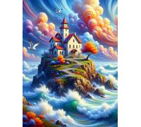 Jigsaw Puzzles for Adults 300 Pieces, Island Waves Puzzles for Adults 300 Pieces, Challenging Puzzle 20x15 inch, Interactive Puzzle Gift for Stress Selief and Relaxation