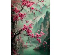 Jigsaw Puzzles for Adults 300 Pieces,mountains rivers flowers puzzles for adults,Classic Educational Games DIY Handwork Puzzle for Home Decor Gift