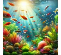 Jigsaw Puzzles for Adults 300 Pieces Ocean Fishs Coral, Puzzles for Adults, Challenging Game, Impossible Hard Challenge, Puzzle for Adult 300 Pieces