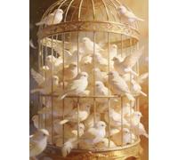 Jigsaw Puzzles for Adults 300 Pieces, Pigeon Cage Puzzles for Adults 300 Pieces, Challenging Puzzle 20x15 inch, Interactive Puzzle Gift for Stress Selief and Relaxation