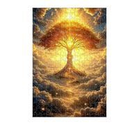Jigsaw Puzzles for Adults 300 Pieces Sunrise Tree of Life, Challenge High Difficulty, Educational Games Impossible Puzzle, Puzzles for Adults 300 Piece