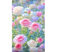 Jigsaw Puzzles for Adults 300, Pink Rose Flowers, Impossible Puzzle for Adults Educational Games, Challenging Puzzles, Puzzle Game for Men Women Elders Seniors