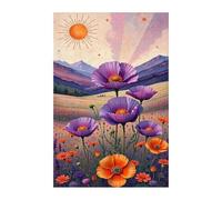 Jigsaw Puzzles for Adults 300 Poppies, Challenge Educational Game, Impossible High Difficult Jigsaw Puzzles for Adults, Puzzle 300 Pieces
