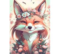 Jigsaw Puzzles for Adults 300, Puzzles for Adults Animal Foxes Flower, Challenging Difficult Logic Puzzle, Puzzle 300 Pieces for Adult 15.6 x 11 inch
