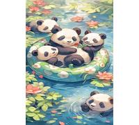 Jigsaw Puzzles for Adults 300, Puzzles for Adults Animal Panda, Challenging Difficult Logic Puzzle, Puzzle 300 Pieces for Adult 15.6 x 11 inch
