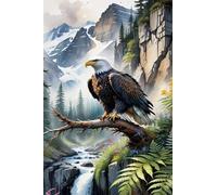 Jigsaw Puzzles for Adults 300, Puzzles for Adults Mountain River Animal, Challenging Difficult Logic Puzzle, Puzzle 300 Pieces for Adult 15.6 x 11 inch