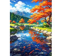 Jigsaw Puzzles for Adults 300, Puzzles for Adults River Tree, Challenging Difficult Logic Puzzle, Puzzle 300 Pieces for Adult 15.6 x 11 inch