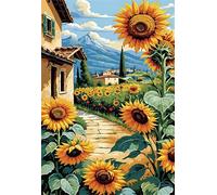 Jigsaw Puzzles for Adults 300, Sunflower Landscape, Impossible Puzzle for Adults Educational Games, Challenging Puzzles, Puzzle Game for Men Women Elders Seniors