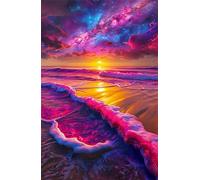Jigsaw Puzzles for Adults 300, Waves Sunset Puzzle, Challenging Puzzles, Perfect for Relaxation, Creativity & Gift Giving 300 Piece Puzzle Games for Adults