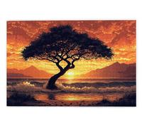 Jigsaw Puzzles for Adults 3000, 3000 Piece Jigsaw Puzzles for Adults, Challenging Wooden Jigsaws Puzzle for The Whole for Women, Puzzle for Home Wall Decor, Gifts for Women/Men, Theme: Africa, V-18