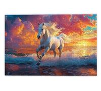 Jigsaw Puzzles for Adults 3000, 3000 Piece Jigsaw Puzzles for Adults, Challenging Wooden Jigsaws Puzzle for The Whole for Women, Puzzle for Home Wall Decor, Gifts for Women/Men, Theme: Horse, J-16