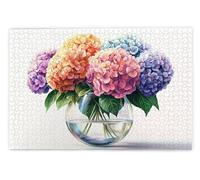 Jigsaw Puzzles for Adults 3000, 3000 Piece Jigsaw Puzzles for Adults, Challenging Wooden Jigsaws Puzzle for The Whole for Women, Puzzle for Home Wall Decor, Gifts for Women/Men, Theme: Hydrangea, B-82