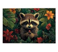 Jigsaw Puzzles for Adults 3000, 3000 Piece Jigsaw Puzzles for Adults, Challenging Wooden Jigsaws Puzzle for The Whole for Women, Puzzle for Home Decor, Gifts for Women/Men, Theme: Little Raccoon, C-36