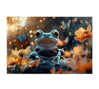 Jigsaw Puzzles for Adults 3000, 3000 Piece Jigsaw Puzzles for Adults, Wooden Puzzle Game for The Whole for Men, Frog Puzzle for Christmas Decorations, Gifts for Women, Theme: Flower Pattern, J-30