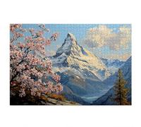 Jigsaw Puzzles for Adults 3000, 3000 Piece Jigsaw Puzzles for Adults, Wooden Puzzle Game for The Whole for Men, Landscape Puzzle for Christmas Decorations, Gifts for Women, Mount Fuji Pattern, A-10