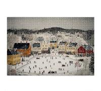 Jigsaw Puzzles for Adults 3000, 3000 Piece Jigsaw Puzzles for Adults, Wooden Puzzle Game for The Whole for Men, Landscape Puzzle for Christmas Decorations, Gifts for Women, Theme: Winter Pattern, D-50