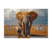 Jigsaw Puzzles for Adults 3000, Animal Jigsaws 3000 Pieces for Adults, Impossible Jigsaws Puzzle Challenging Game for The Whole, Wooden Jigsaw Puzzles for Gifts for Women, Decor Theme:Elephant -1584