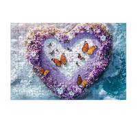 Jigsaw Puzzles for Adults 3000, Butterfly Jigsaws 3000 Pieces for Adults, Impossible Jigsaws Puzzle Challenging Game for The Whole, Wooden Jigsaw Puzzles for Gifts for Women, Decor Theme:Heart -2208